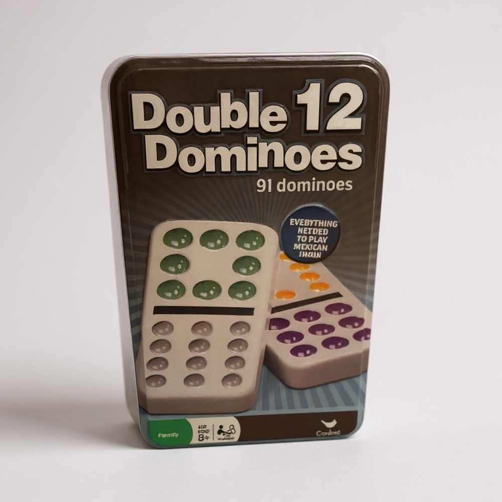 Cardinal Double 12 Dominoes Set - Multicolor - Picture 2 of 4